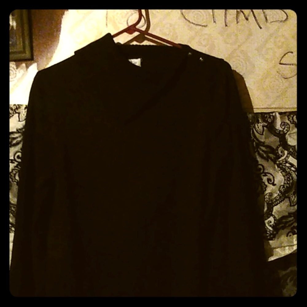 Black cord sweater